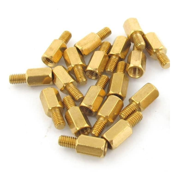 Entretoise Métallique Bronze M3*5+6mm MF