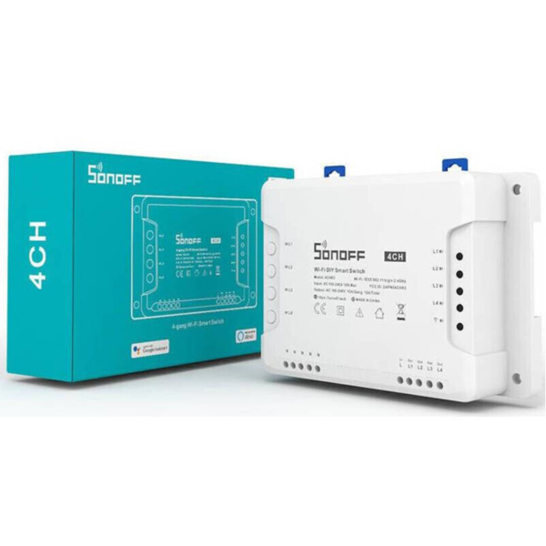 SONOFF - Commutateur intelligent WIFI + 433 MHz - 4 canaux